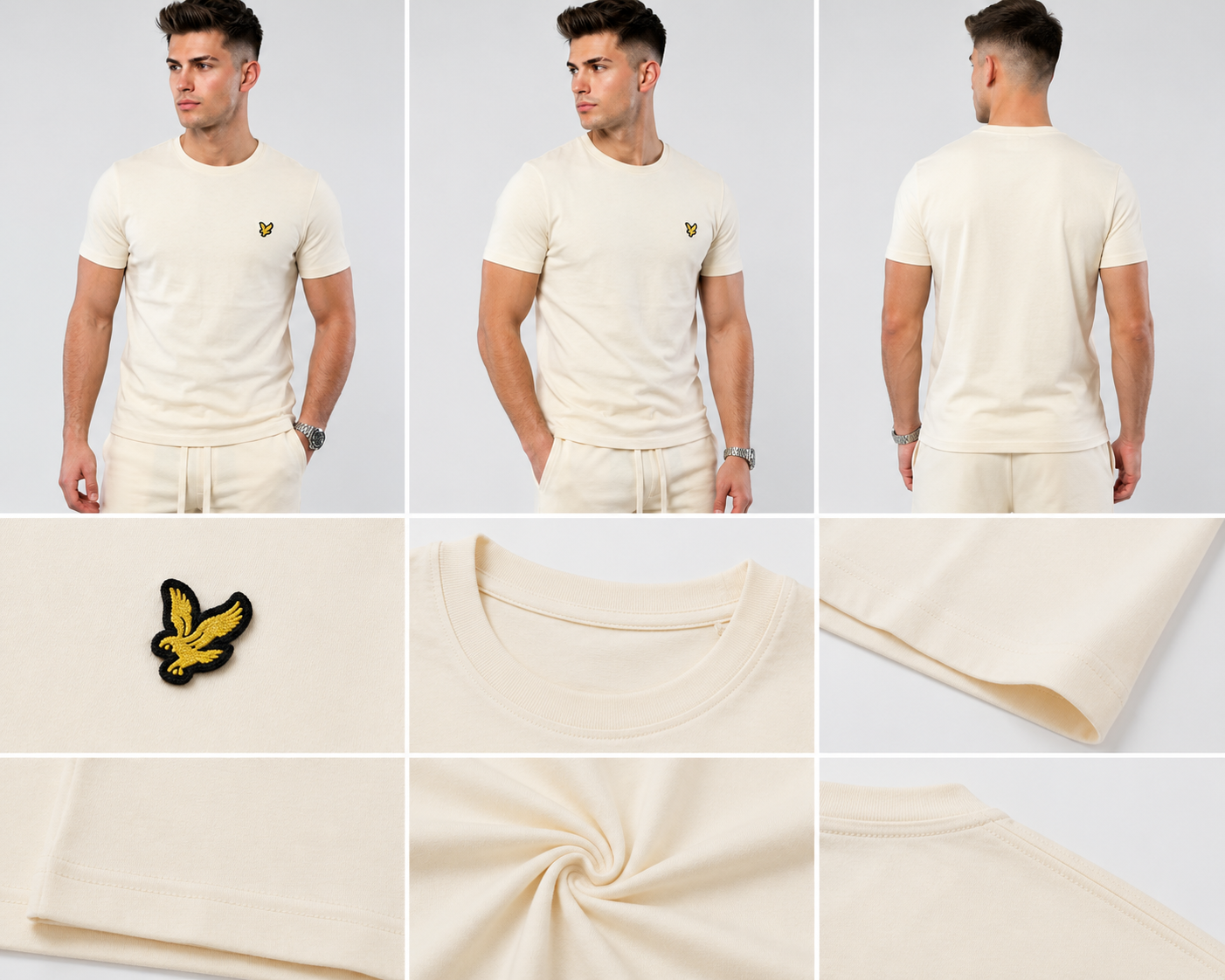Lyle & Scott Muška Majica – Bež (Cream)