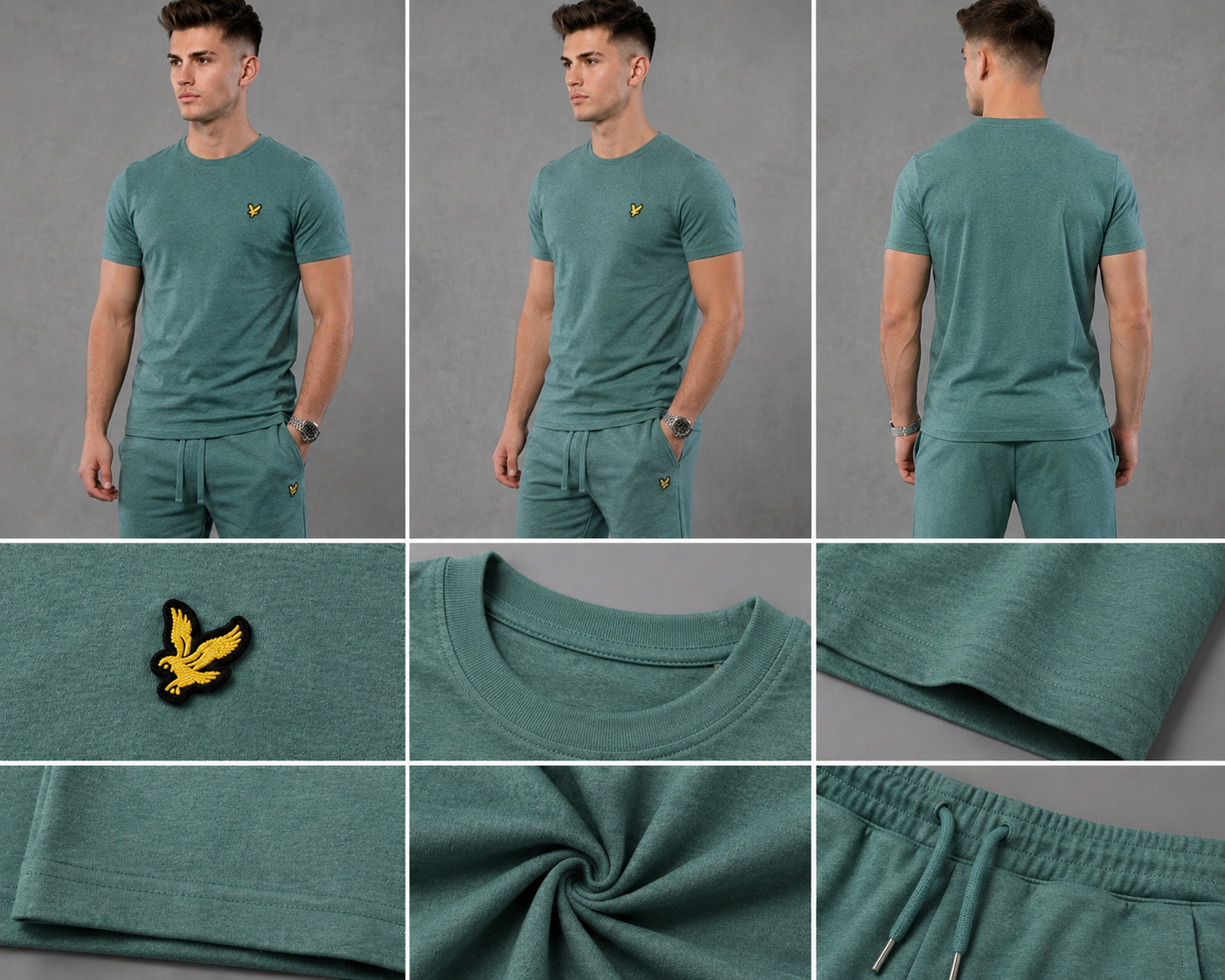 Lyle & Scott Muška Majica – Mint Zelena